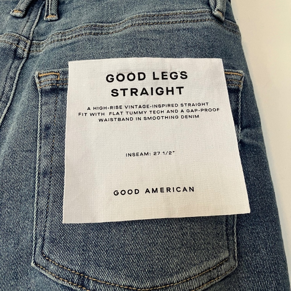 Good American Good Legs Straight Jeans